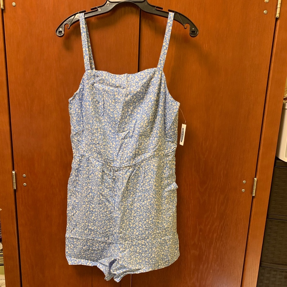 Blue Floral OldNavy Romper